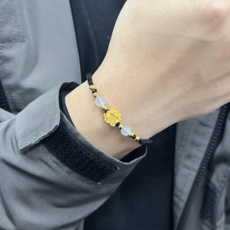 SINO GEM Gold Bracelet Unisex-9
