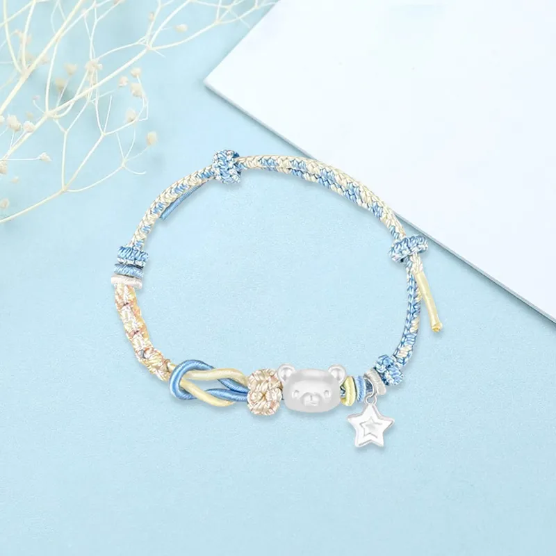 SINO GEM S 999 Fine Silver Bracelets Unisex-16