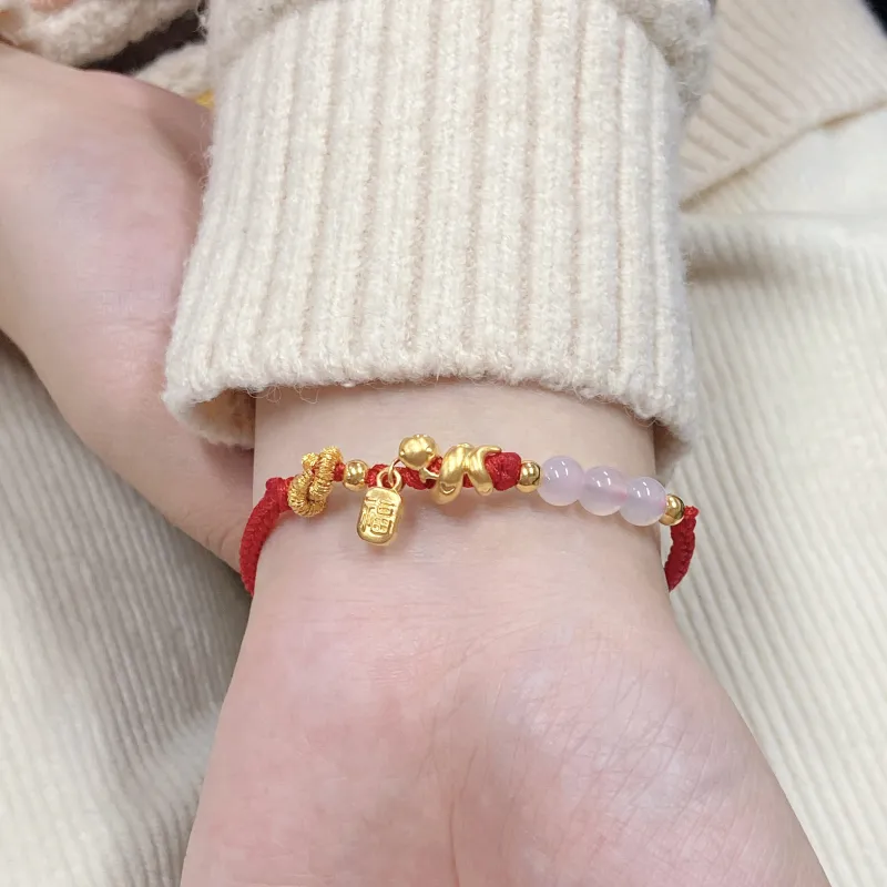 SINO GEM Gold Bracelet Unisex-3
