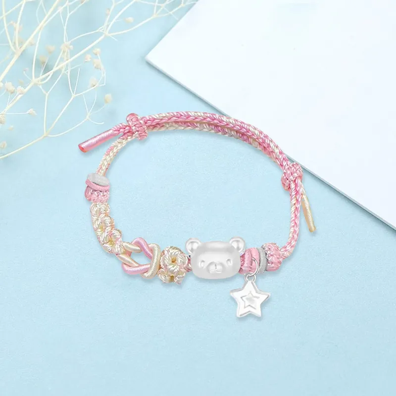 SINO GEM S 999 Fine Silver Bracelets Unisex-24