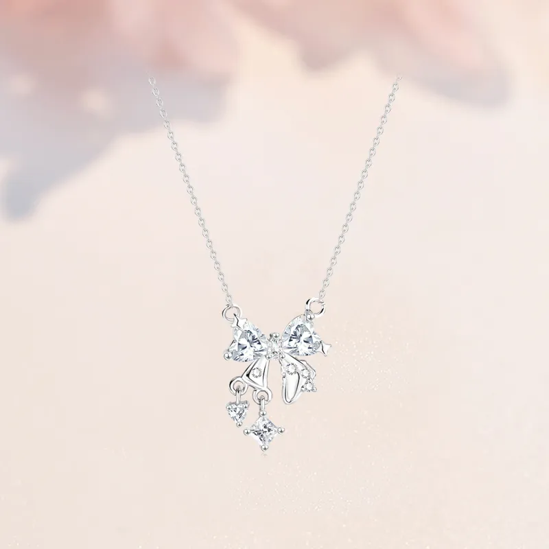 SINO GEM 999 Fine Silver Necklaces Women's-3