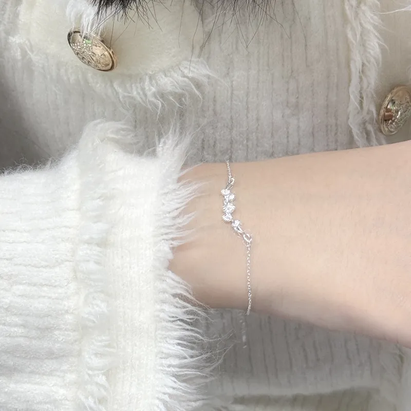 Chinese Jewelry 999 Fine Silver Bracelets Women's-4