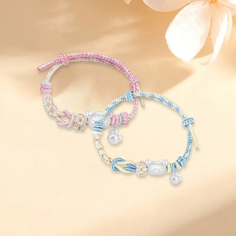 SINO GEM S 999 Fine Silver Bracelets Unisex-12