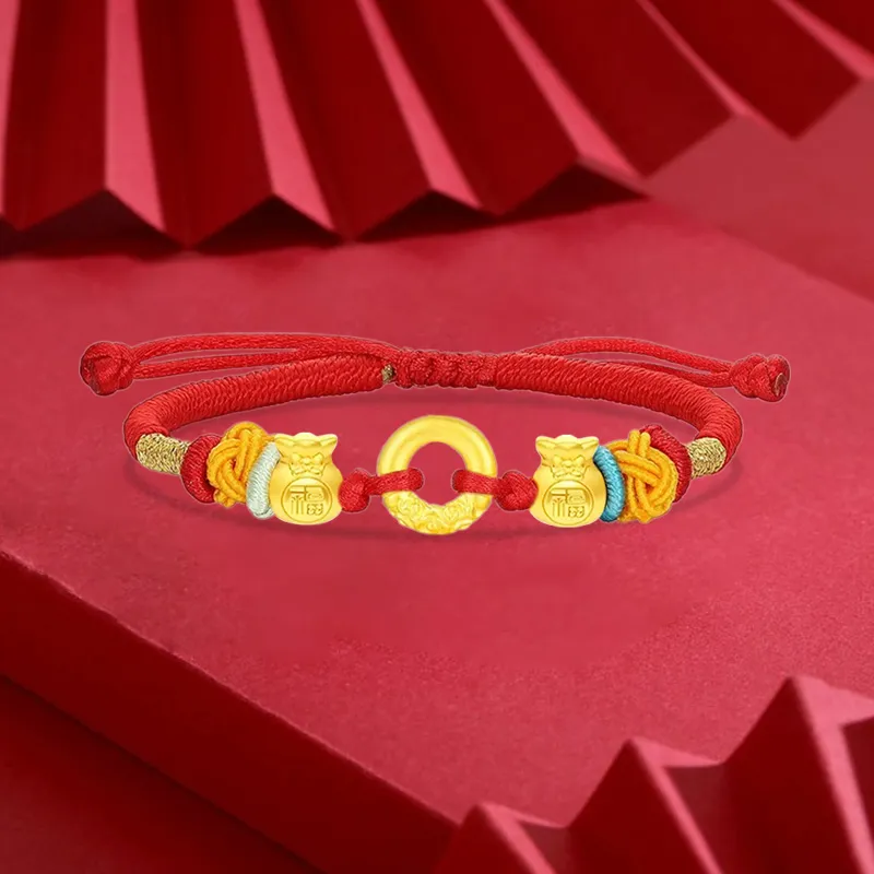 SINO GEM Gold Bracelet Unisex-2