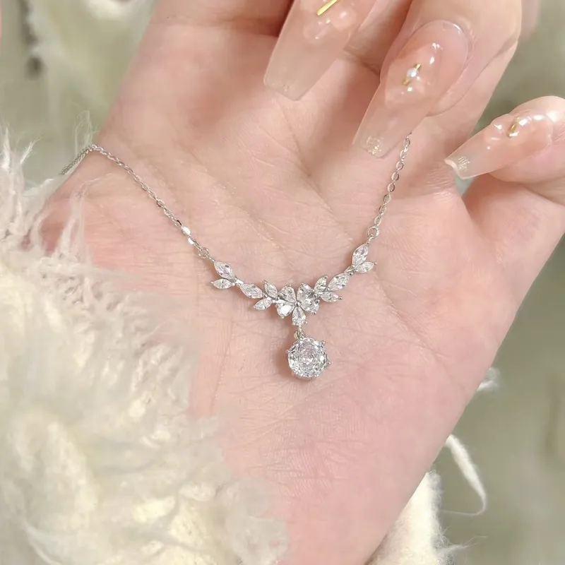 SINO GEM 999 Fine Silver Necklaces Women's-2