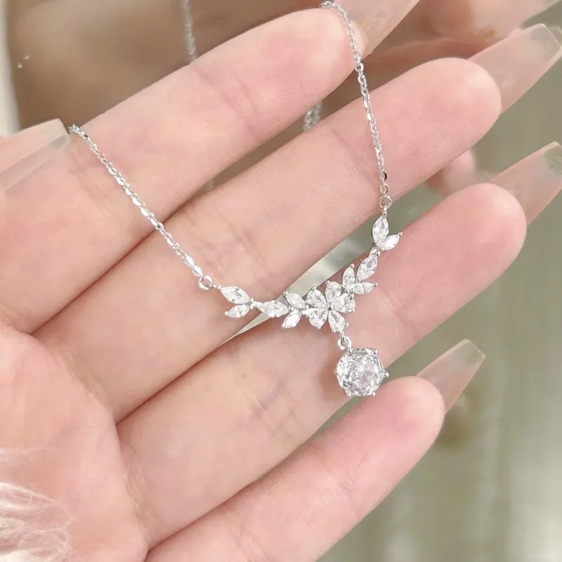 SINO GEM 999 Fine Silver Necklaces Women's-5