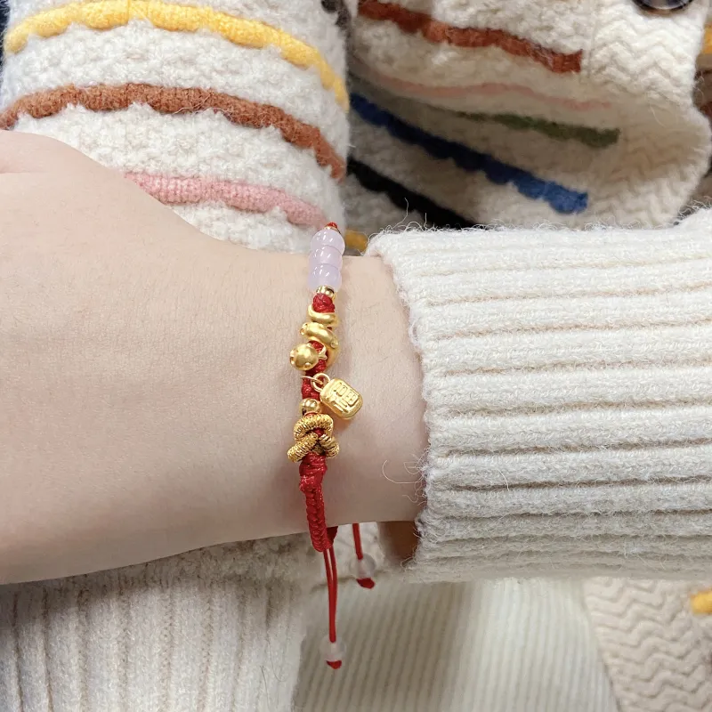 SINO GEM Gold Bracelet Unisex-2