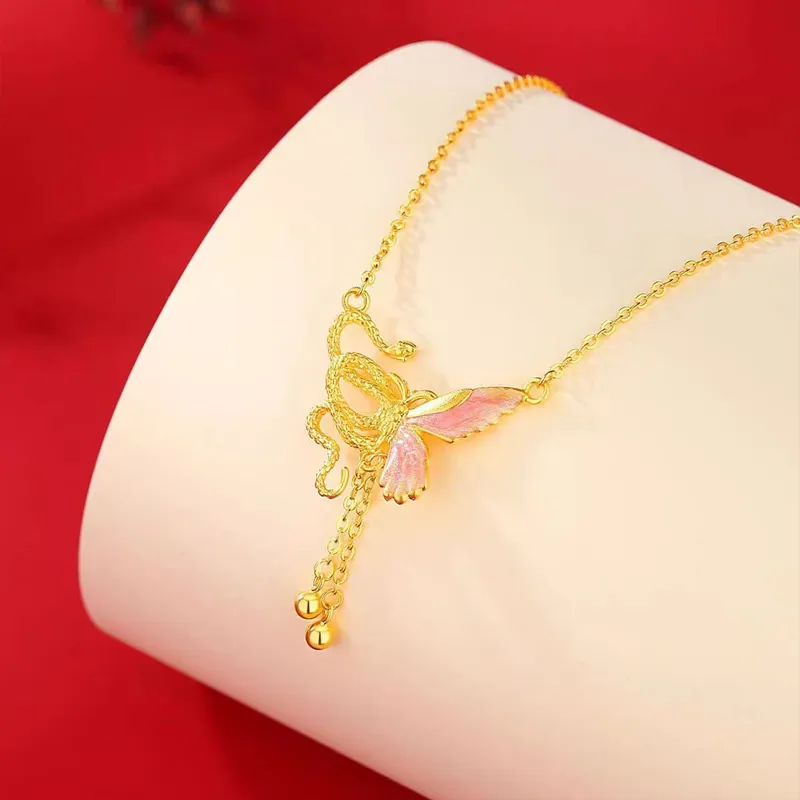 SINO GEM S999 Fine Silver Necklaces Women's-4