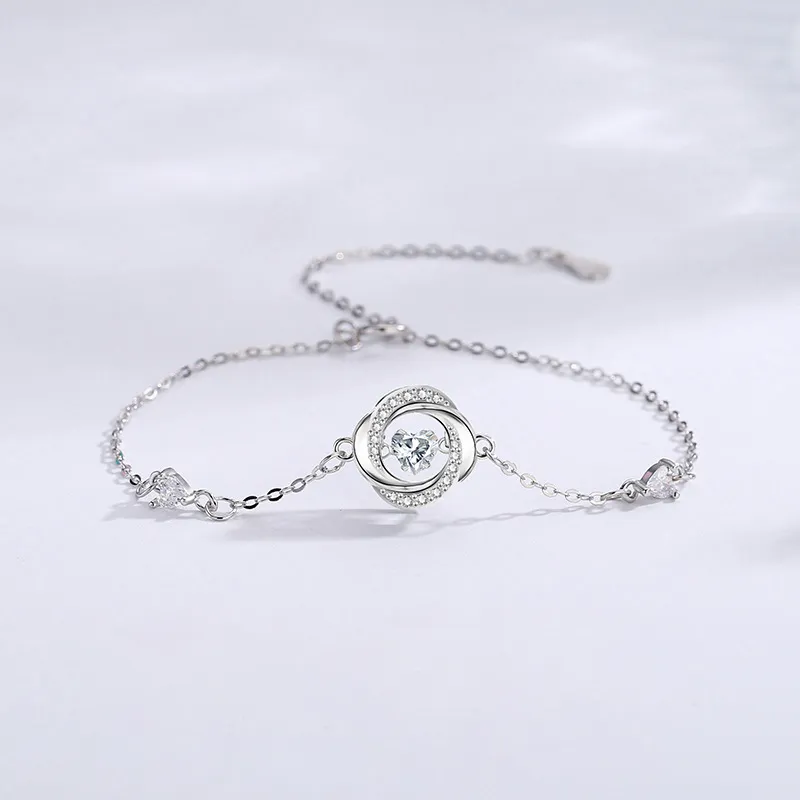 SINO GEM S999 Fine Silver Bracelets Women's-1