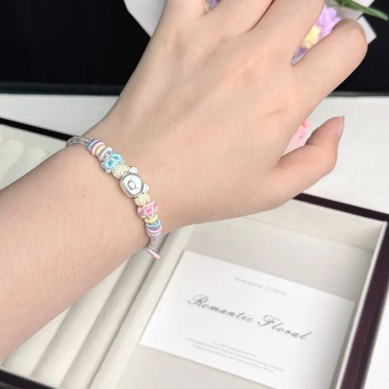 SINO GEM S999 Fine Silver Bracelets Unisex-7