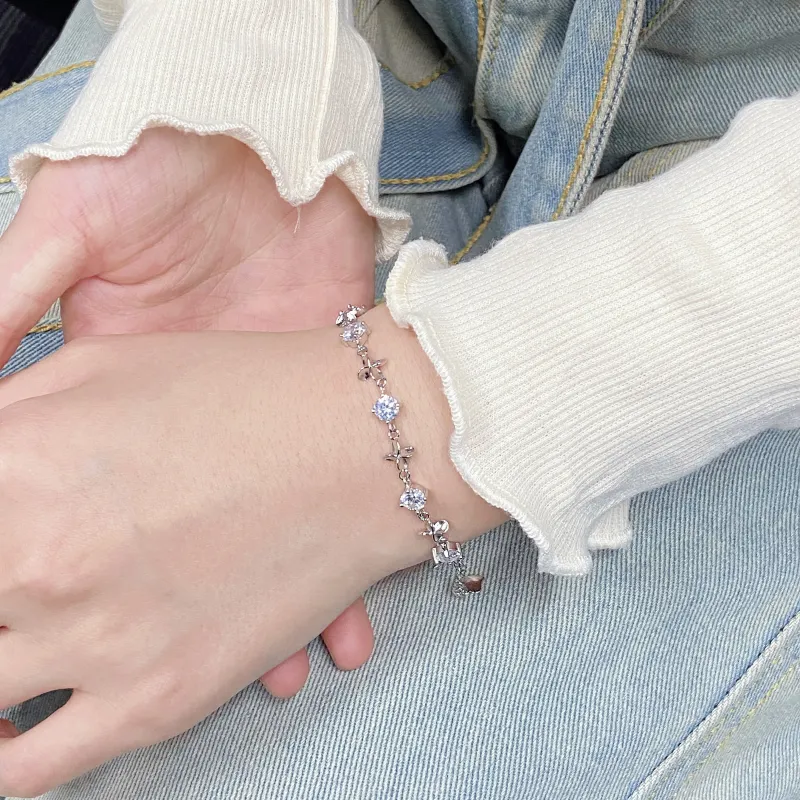 SINO GEM 999 Fine Silver Bracelets Women's-2