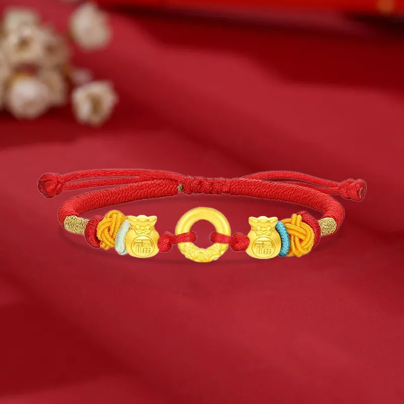 SINO GEM Gold Bracelet Unisex-3