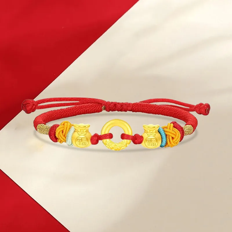 SINO GEM Gold Bracelet Unisex-4