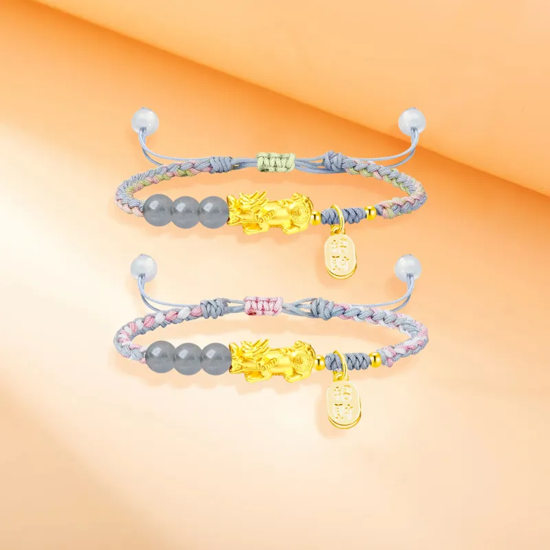 SINO GEM Gold Bracelet Unisex-11