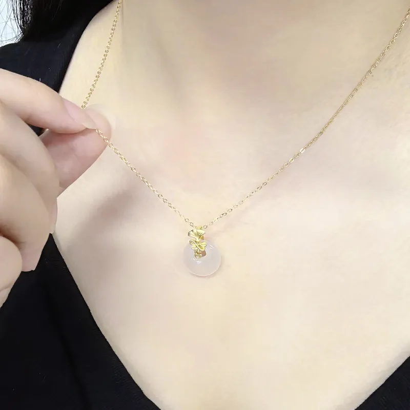 SINO GEM Chalcedony Necklaces Women's-1