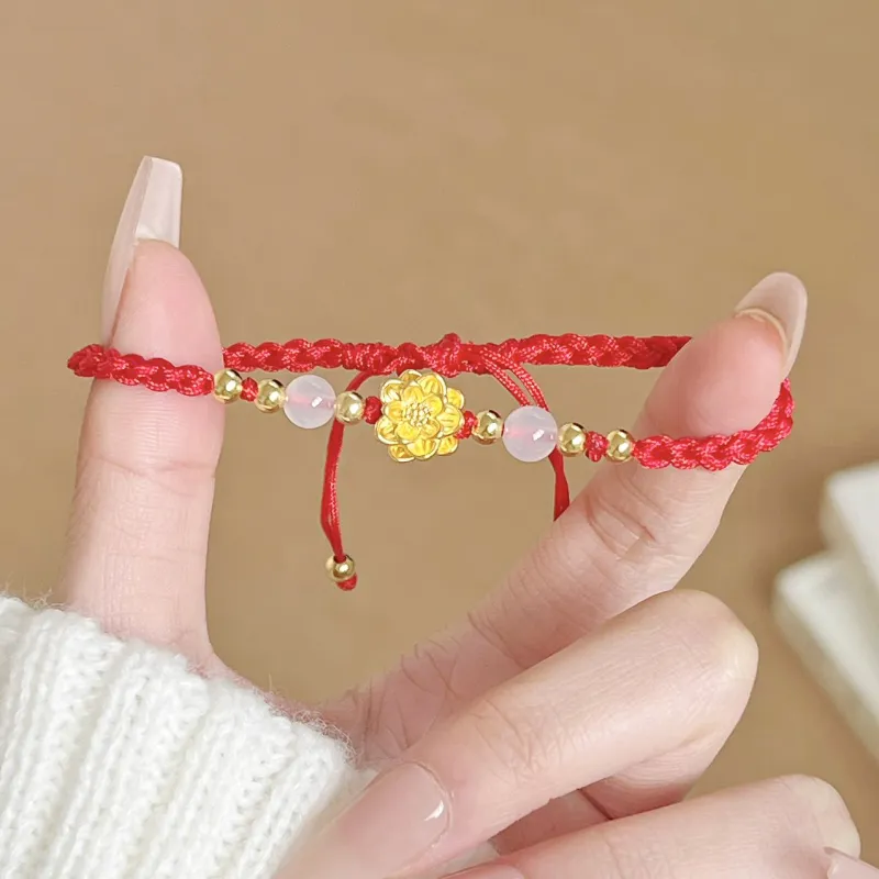 SINO GEM Gold Bracelet Unisex-3