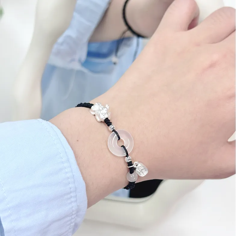 SINO GEM Chalcedony Bracelets Unisex-6