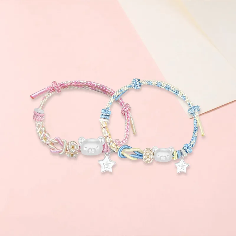SINO GEM S 999 Fine Silver Bracelets Unisex-28