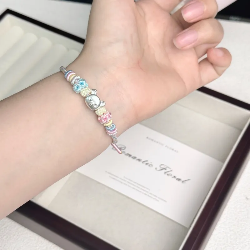 SINO GEM S999 Fine Silver Bracelets Unisex-6