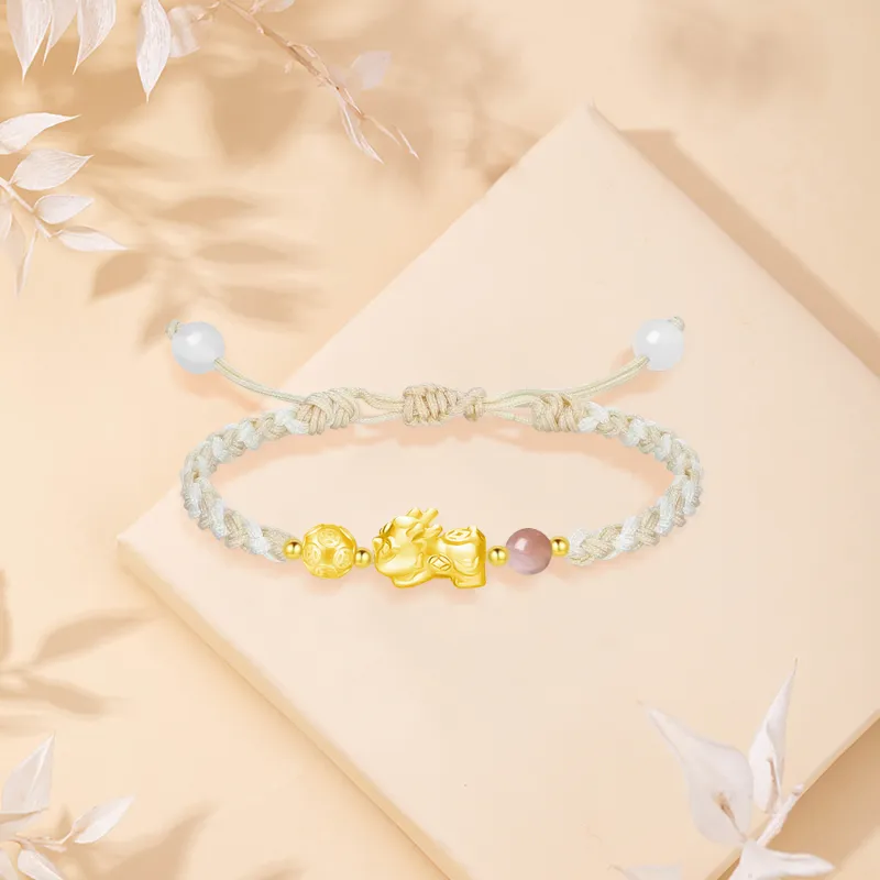 SINO GEM Gold Bracelet Unisex-10