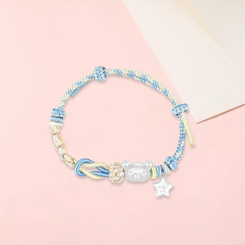 SINO GEM S 999 Fine Silver Bracelets Unisex-17