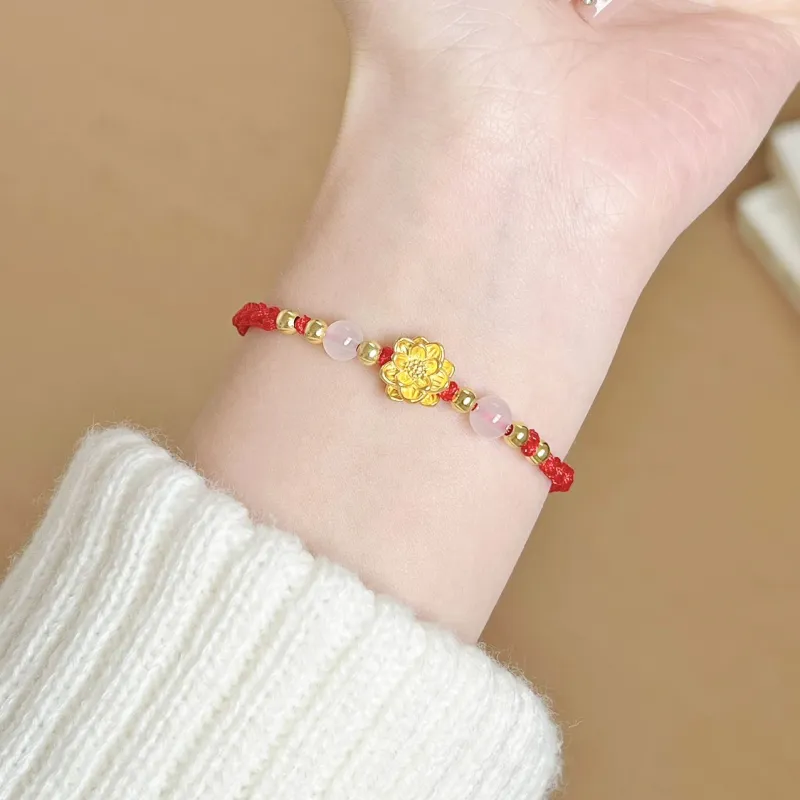 SINO GEM Gold Bracelet Unisex-2