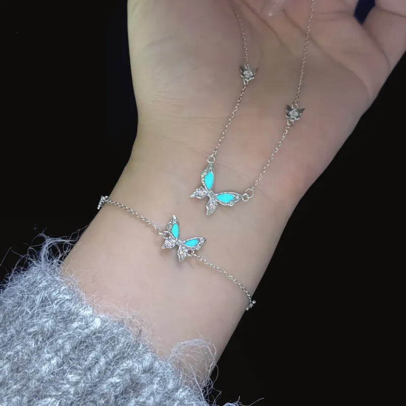 Chinese Jewelry 999 Fine Silver Bracelets Women's-5