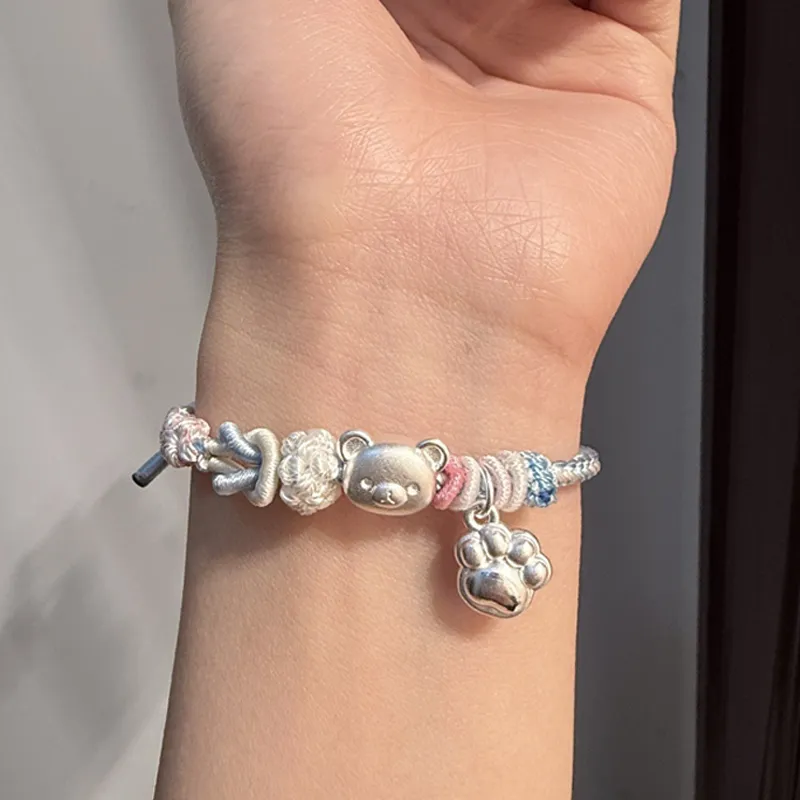 SINO GEM S999 Fine Silver Bracelets Unisex-8