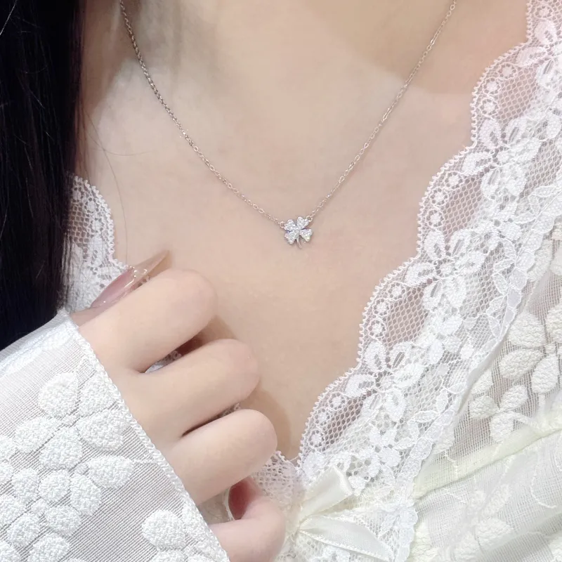 SINO GEM 999 Fine Silver Necklaces Women's-2