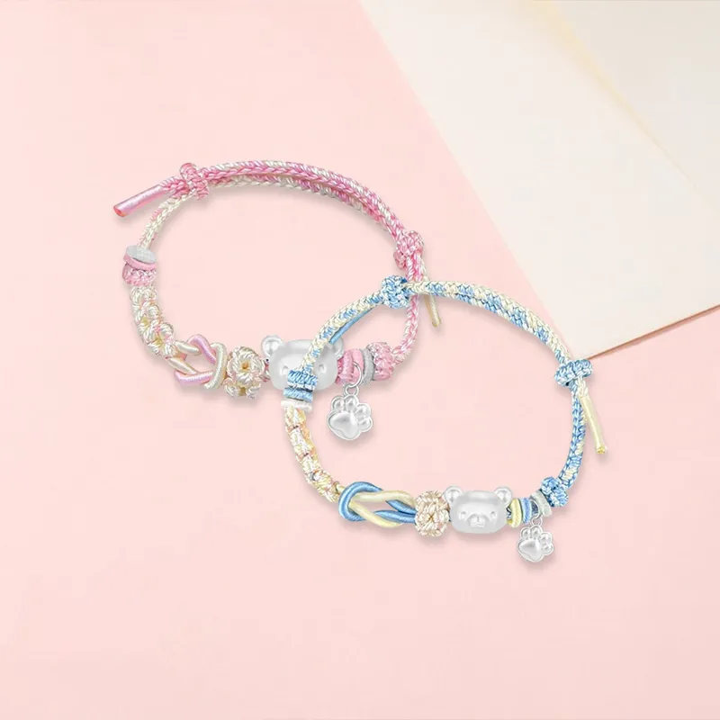 SINO GEM S 999 Fine Silver Bracelets Unisex-11