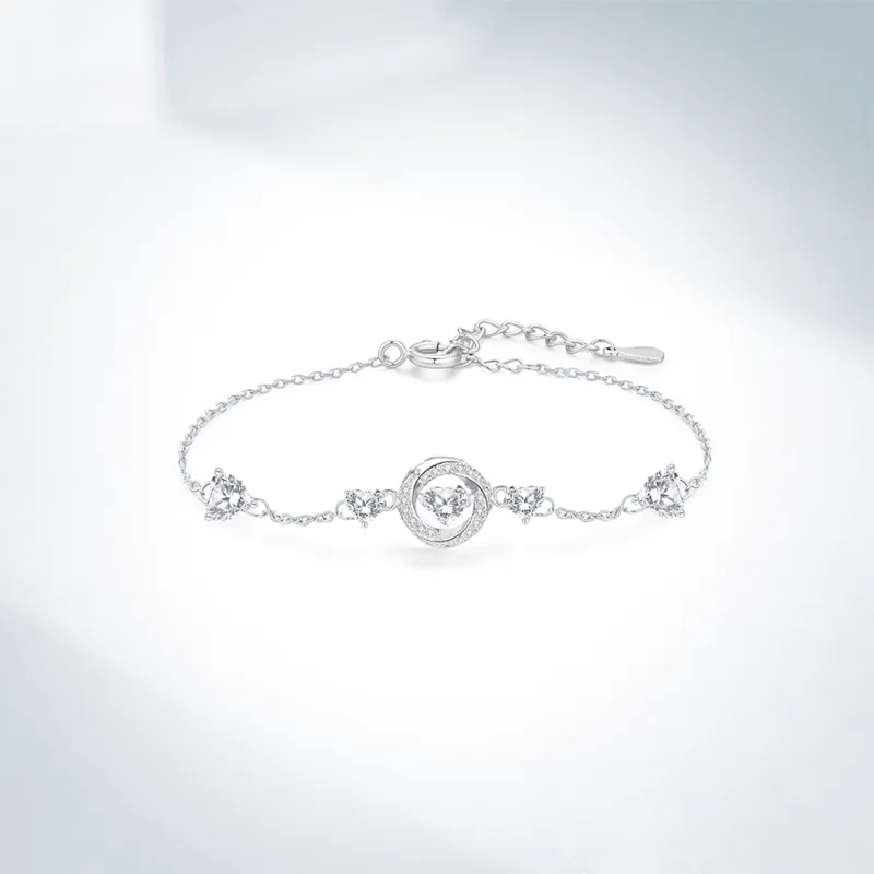 SINO GEM 999 Fine Silver Bracelets Women's-4