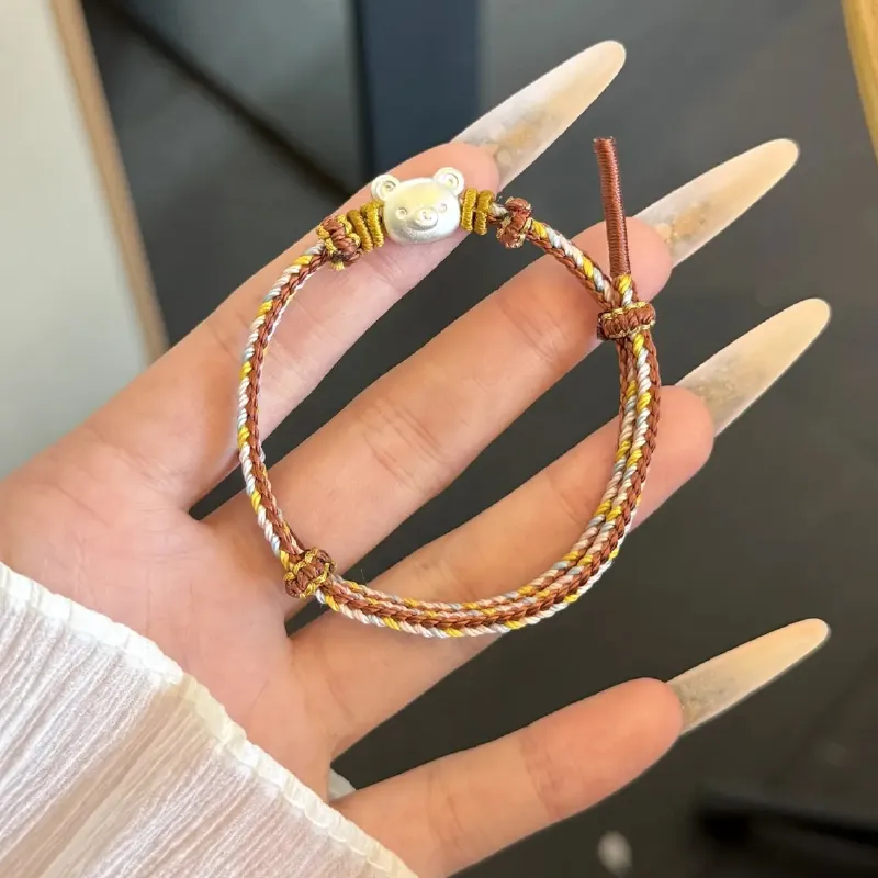SINO GEM S999 Fine Silver Bracelets Unisex-4