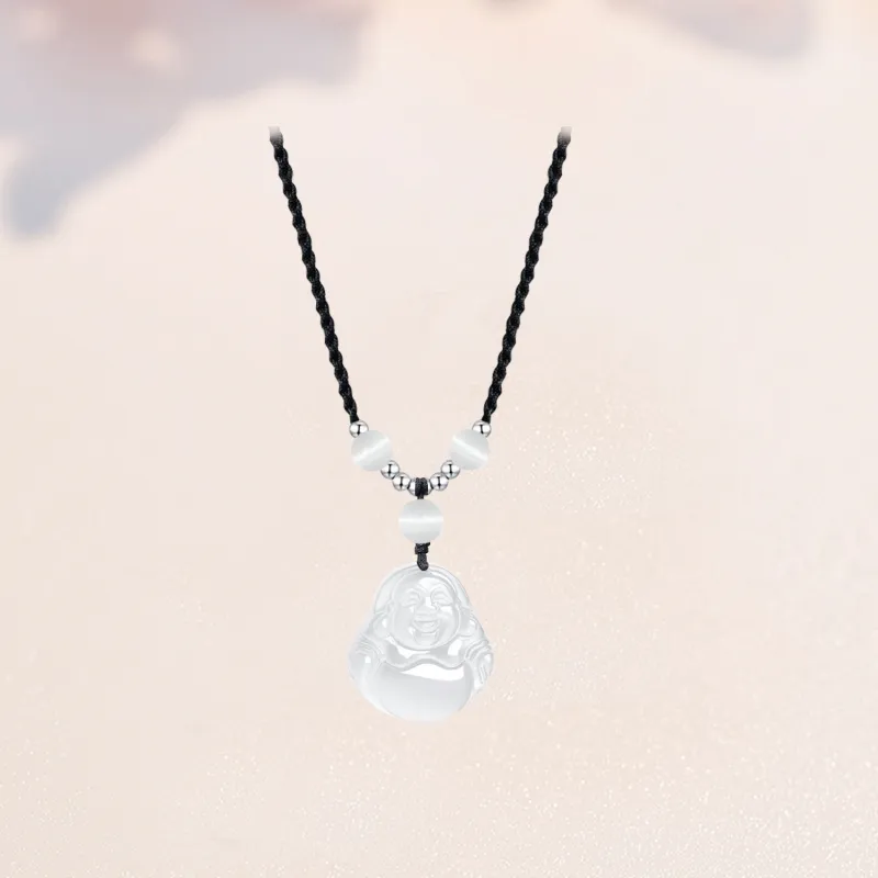 Chinese Jewelry Chalcedony Jade Necklaces Unisex-1
