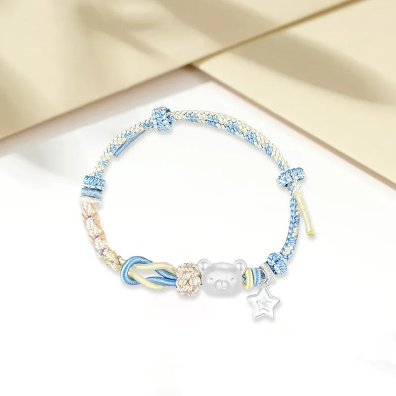 SINO GEM S 999 Fine Silver Bracelets Unisex-18