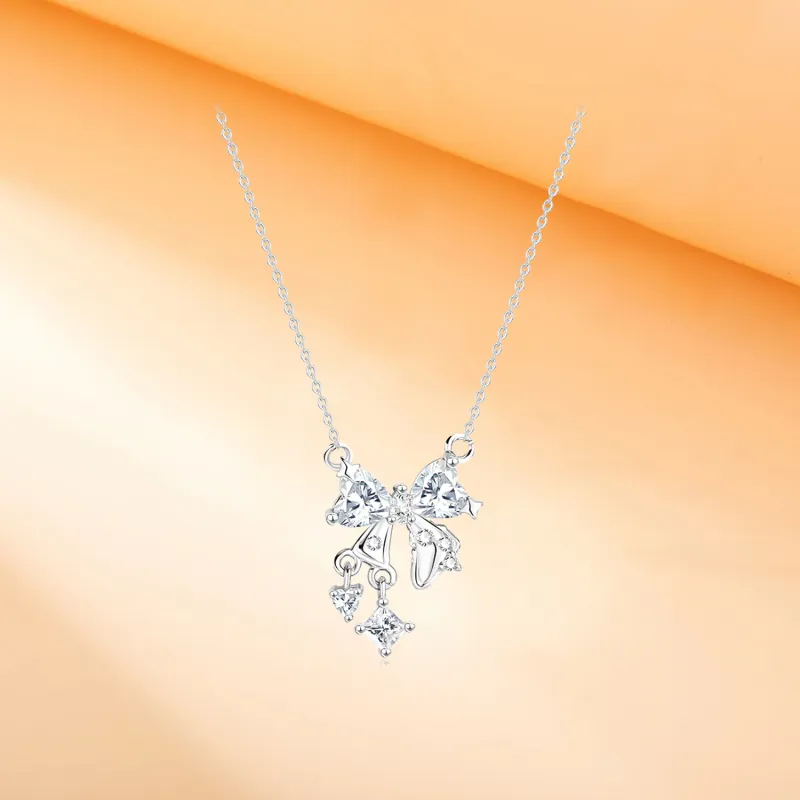 SINO GEM 999 Fine Silver Necklaces Women's-4