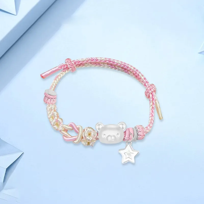 SINO GEM S 999 Fine Silver Bracelets Unisex-21
