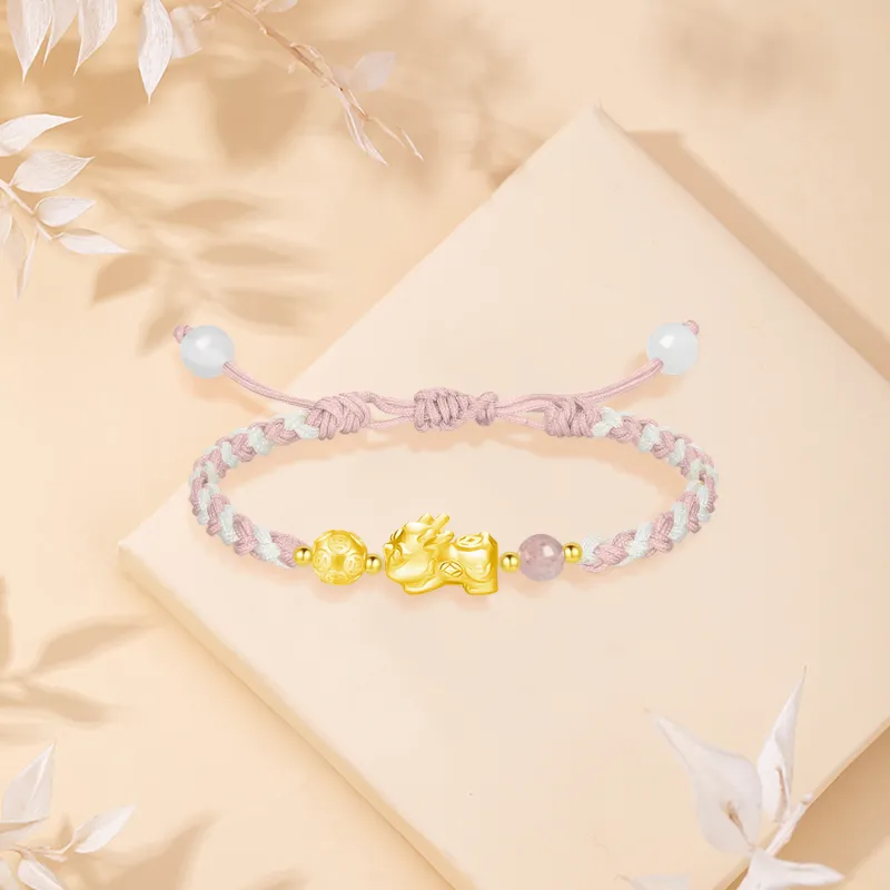 SINO GEM Gold Bracelet Unisex-7