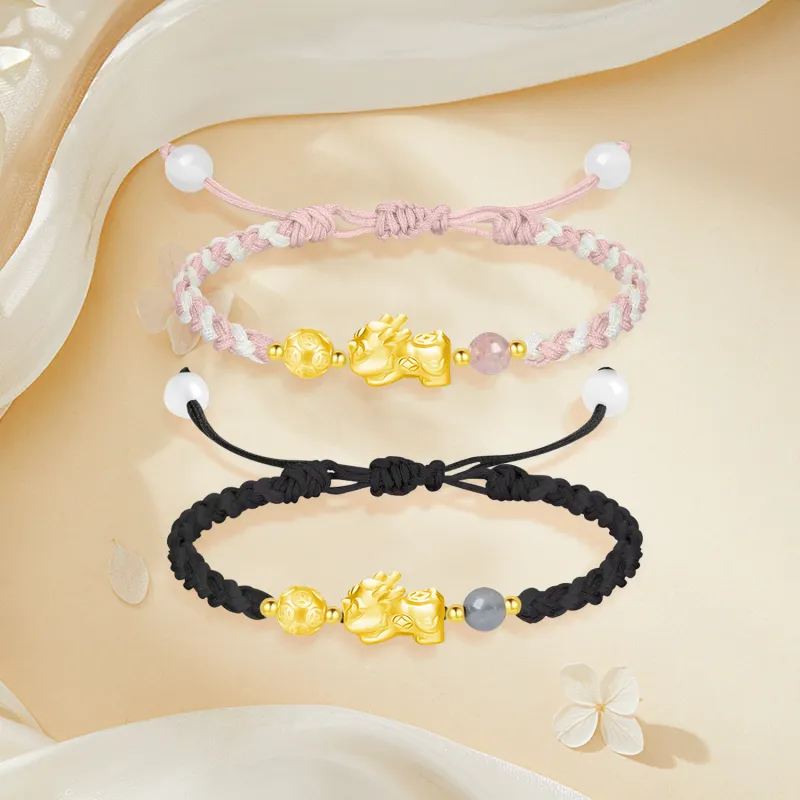 SINO GEM Gold Bracelet Unisex-14