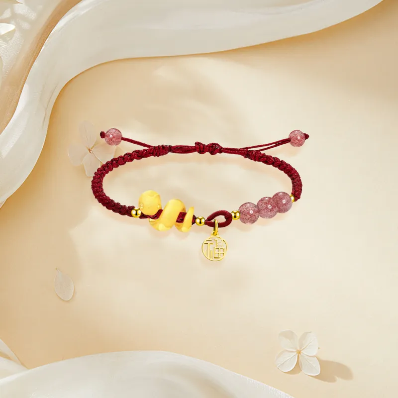 SINO GEM Gold Bracelet Unisex-4