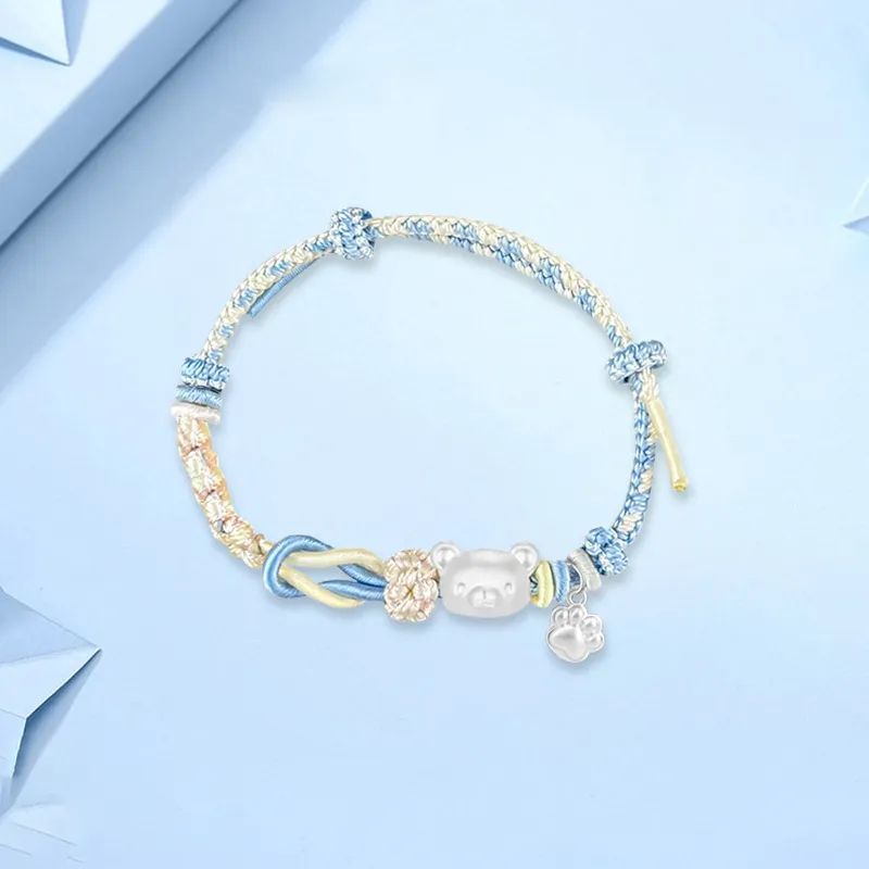 SINO GEM S 999 Fine Silver Bracelets Unisex-3