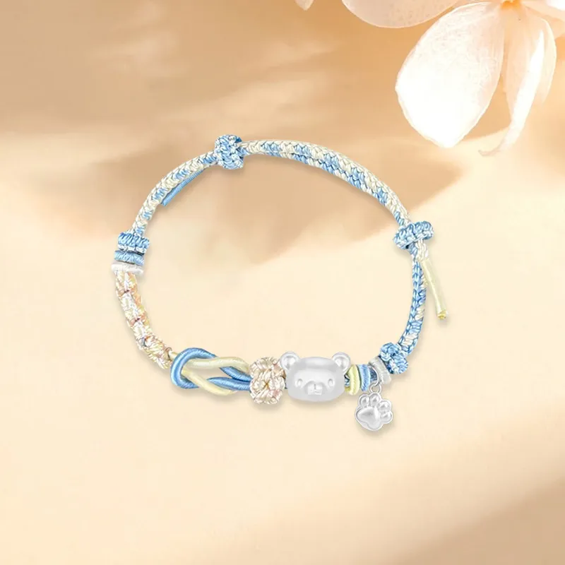 SINO GEM S 999 Fine Silver Bracelets Unisex-2
