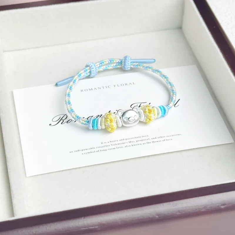 SINO GEM S999 Fine Silver Bracelets Unisex-14