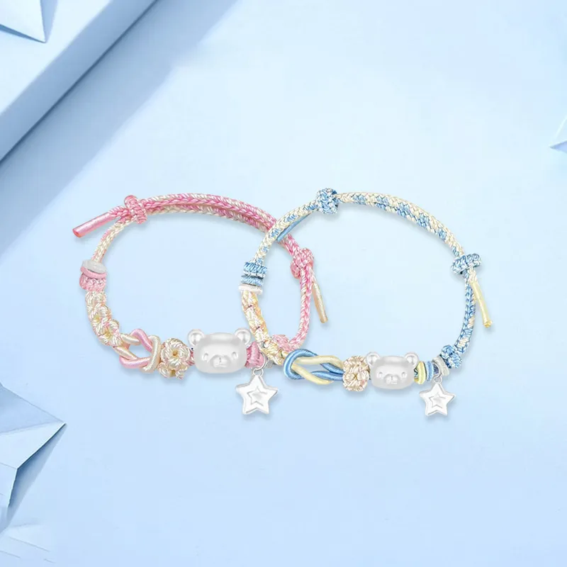 SINO GEM S 999 Fine Silver Bracelets Unisex-26