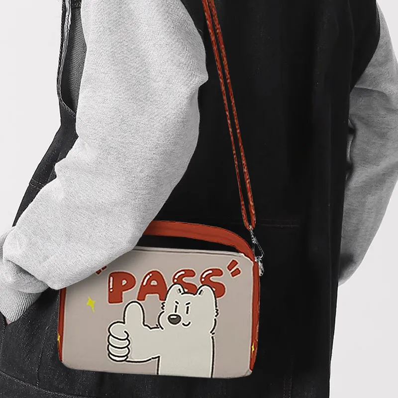 AOSONG Suede Technology Fabric Shoulder Bag, Crossbody Bag Unisex Multicolor-4