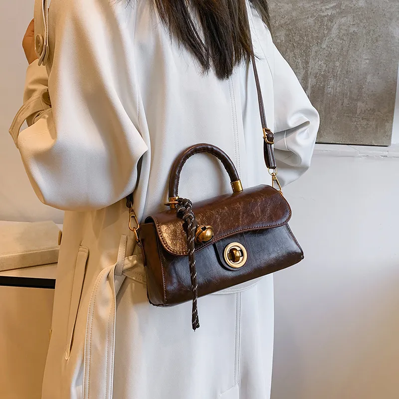 AOSONG PU Crossbody One Shoulder Handbag Regular Unisex Brown/Black/Green/Red-10