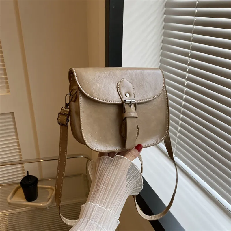 AOSONG PU Crossbody Bag Unisex White/Black/Burgundy/Khaki/Coffee-21