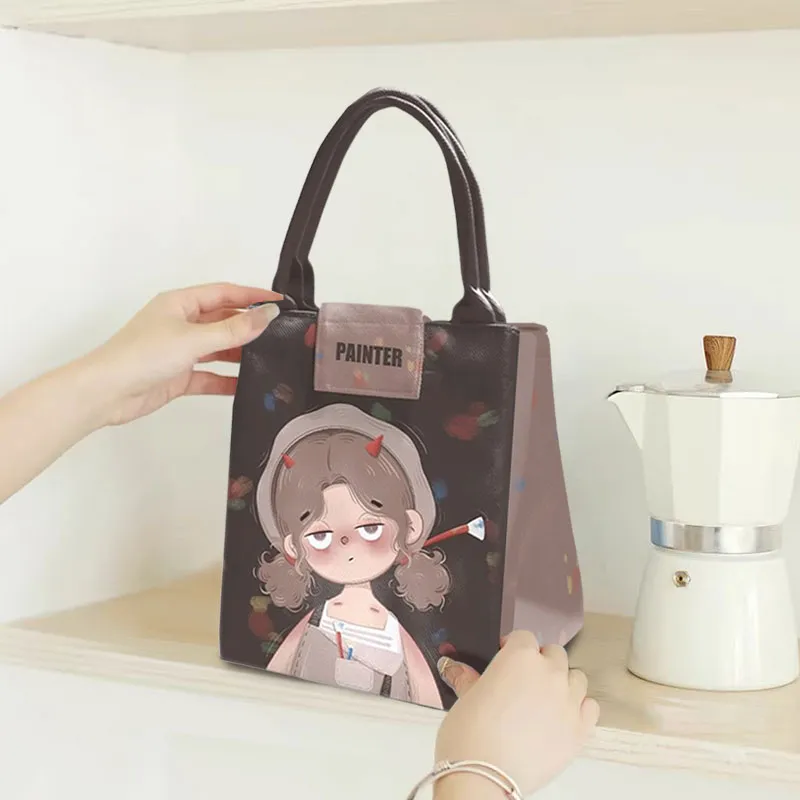 AOSONG Suede Tech Fabric Handbag Regular Unisex Coffee-4