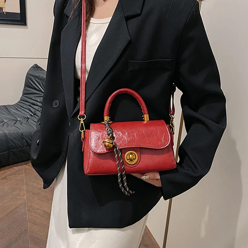 AOSONG PU Crossbody One Shoulder Handbag Regular Unisex Brown/Black/Green/Red-14