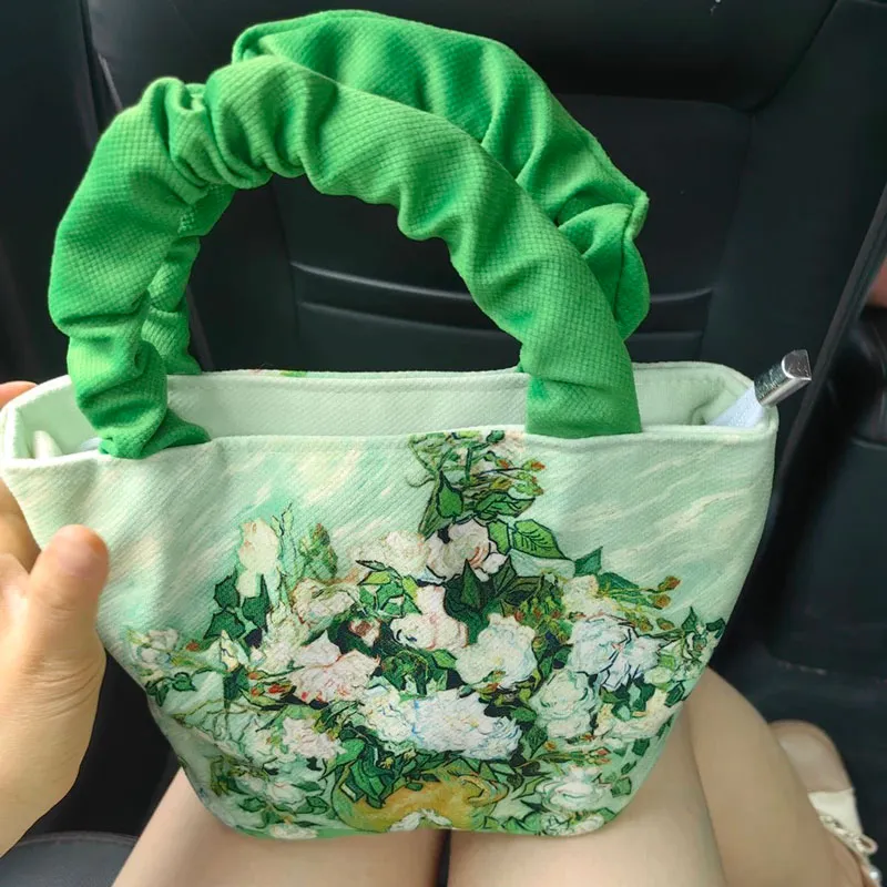 AOSONG Canvas Canvas Bag Handbags Regular Unisex Green-2