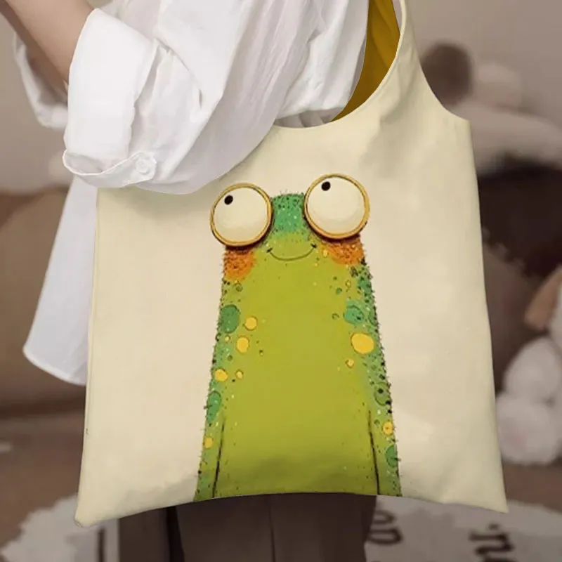 AOSONG Suede Tech Fabric Shoulder Bag Regular Unisex Yellow Green-3